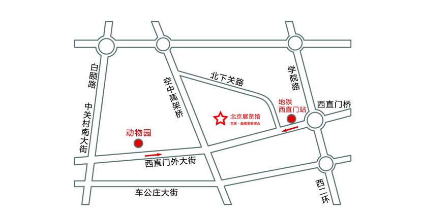 京东森图里家博会交通路线地图
